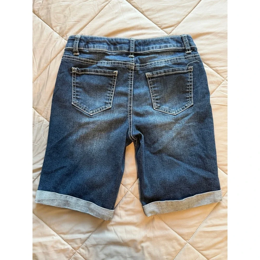 Girls denim shorts Arizona jean co size large (12) adjustable waist summer Y2K